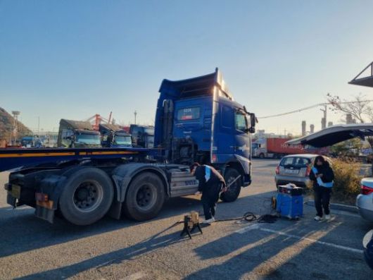 화물차량 대상 배출가스 무상점검 지원 중. BPA 제공