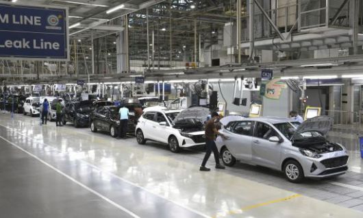 현대차 인도 첸나이 공장 생산라인. 현대차 제공