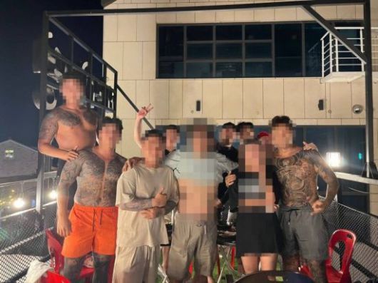 평택J파 조직원들. 경기남부경찰청