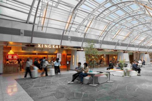 인천공항 제1터미널 교통센터 내 '테이스티 아워홈 그라운드' 전경. 아워홈