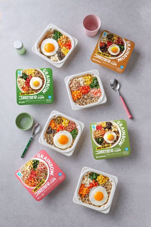 대상 청정원, 저당 도시락 ‘그레인보우’