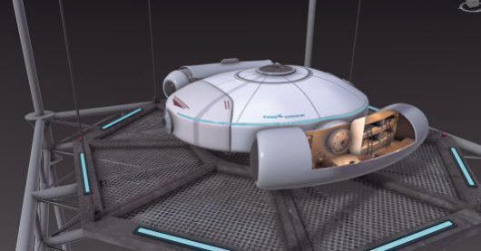 한국해양과학기술원의 한국형 해저 플랫폼. 한국해양과학기술원