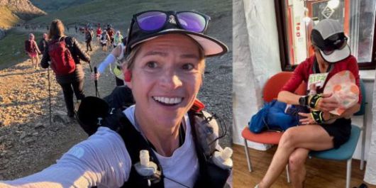 케이스는 CTV 뉴스와 인터뷰에서 "7월 대회를 앞두고 부담감을 털어내고, 경주 중간에 딸에게 모유 수유를 하는 연습도 해야겠다고 생각했다"고 말했다. 하지만 그는 엘리트 주자 그룹이 출발한 지 30분이나 지난 뒤 출발하고, 경기 중간 여러 차례에 걸쳐 모유 수유를 하고도 100㎞를 16시간 53분 22초 만에 완주했다. 인스타그램 theultrarunnergirl