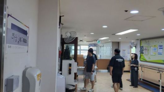 전남 목포 하당 제 2투표소 내부. 심진석 기자