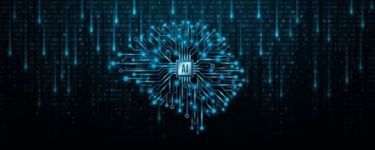 반도체와 두뇌가 디지털로 표현된 이미지. 게티이미지뱅크