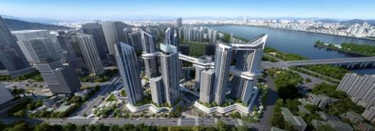 HDC현대산업개발이 제안한 용산정비창 전면1구역 조감도.HDC현산 제공