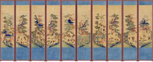 '백동자도 병풍'