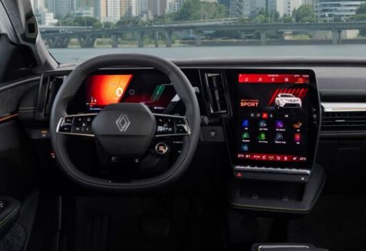 세닉 이테크 100% 일렉트릭 실내 모습. 르노코리아