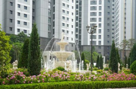 유럽형 장미정원 퀀즈가든 분수 실제 모습