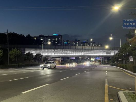 남부동 도시경관 개선사업. 양산시 제공