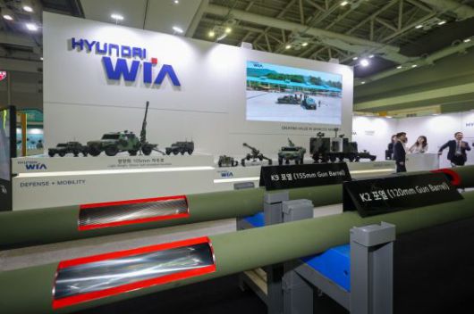 현대위아 2025 방위산업 부품·소재 장비 대전 부스 전경. 현대위아 제공