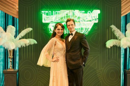 뮤지컬 '위대한 개츠비'에서 남녀 주인공 개츠비와 데이지 역을 맡은 배우 매트 도일(오른쪽)과 센젤 아마디.   [사진 제공= 오디컴퍼니]