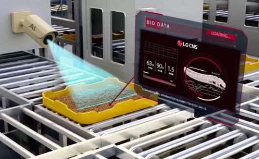 LG CNS는 시각 데이터를 분석·판단하는 비전 인공지능(AI) 기술을 활용해 연 700t의 밀웜을 생산하는 곤충 자동화 양산 체계를 구현하겠다고 16일 밝혔다. 사진은 강원 춘천에 구축될 곤충 스마트팩토리팜 서비스 예상 이미지. LG CNS 제공