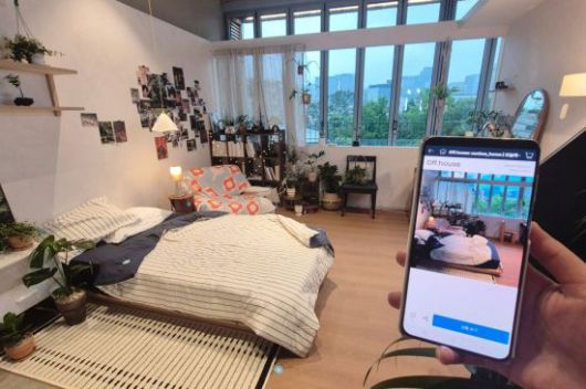 건물 3층에 마련된 ‘크리에이터 아뜰리에’는 오늘의집 앱에서 인기 있는 이용자 6명의 실제 방을 그대로 재현한 공간이다.