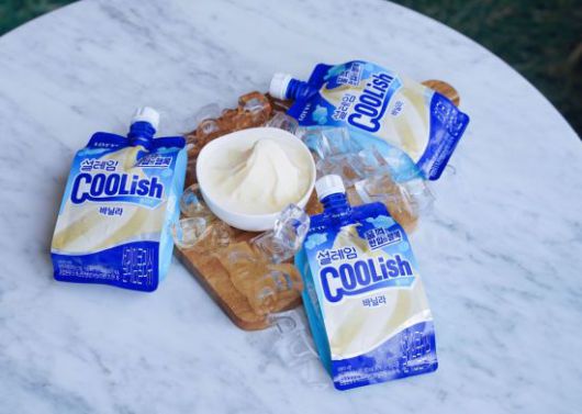 설레임 쿨리쉬 바닐라 연출컷. 롯데웰푸드