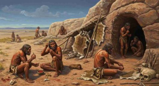 동굴에 거주하고 황토를 이용한 '선 스크린'(sun screen)을 피부에 바르는 것이 대표적인 자외선 차단하는 생존 기술이었다. 동굴에 살면 당연히 자외선이나 우주 방사선을 차단하는 데 유리하며, 산화철이 함유된 황토를 피부에 발라도 햇빛을 차단하는 피부 보호 효과가 있다. Forward Pathway