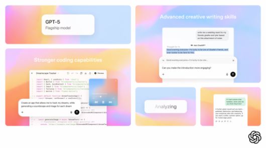 OpenAI의 차세대 플래그십 모델 GPT-5가 출시됐다. GPT-5는 이전보다 한 단계 진보한 가장 똑똑하고, 빠르고, 유용한 프런티어 모델이다. 사진=오픈AI