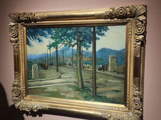 박득순 '한강 인도교'(1956). 6·25전쟁 발발 초 북한군 남하를 막기 위해 폭파한 것을 1954년 복구한 직후에 그린 모습. 서믿음 기자