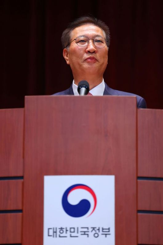 박성재 법무부 장관이 지난 6월 5일 정부과천청사 법무부에서 열린 이임식에서 이임사를 하고 있다. 연합뉴스