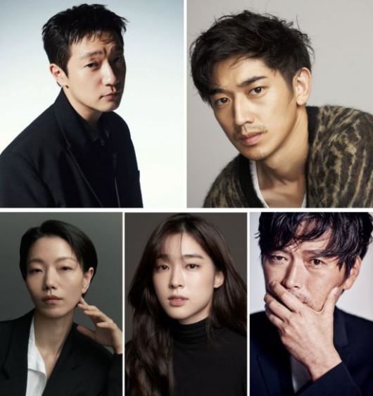 상단 왼쪽부터 시계 방향으로 손석구, 나가야마 에이타, 정재영, 최성은, 김신록