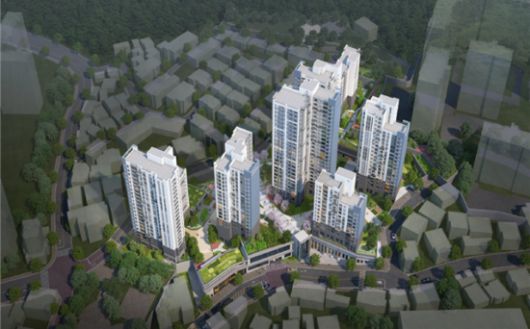 서대문구 홍은동 10-18번지 일대 모아타운 조감도. 서울시