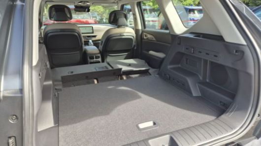 기아 EV5의 2열 뒷좌석을 평탄화 한 모습. 우수연 기자