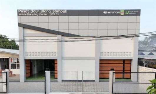 현대차가 인도네시아 브카시에 구축한 플라스틱 자원순환시설. 현대차 제공