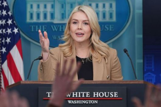 캐럴라인 래빗 백악관 대변인 AP연합뉴스