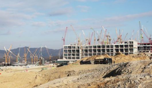 9일 경기도 용인시 처인구 원삼면 용인반도체클러스터 일반산업단지 공사현장에서 분주하게 공사가 진행되고 있다. 연합뉴스.