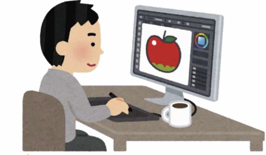 일본 문화청에 소개된 미후네 다카시 본인을 나타낸 일러스트. 문화청.