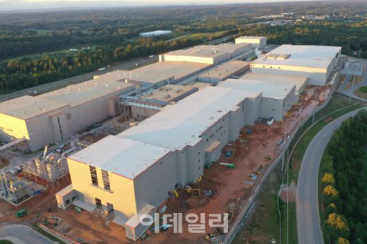 SK온이 미국 조지아주에 짓고 있는 전기차 배터리 공장.(사진=SK온)