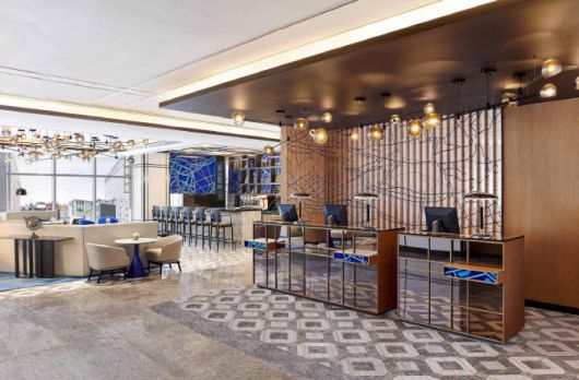 르메르디앙 서울 명동 리셉션 데스크. 르메르디앙&목시 서울 명동 제공.