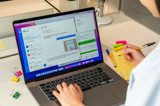 ‘채팅+’ PC버전 이용화면