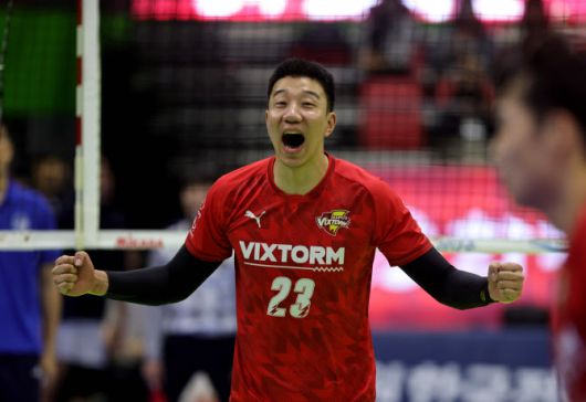 한국전력 신영석. 사진=한국전력 배구단