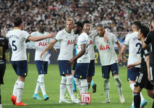 2022년 한국을 찾았던 토트넘의 모습. 사진=노진환 기자