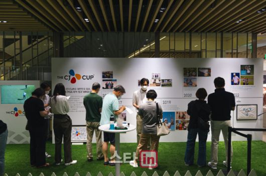 매경골프-KPGA 골프 엑스포에 마련한 더CJ컵 특별 전시관. (사진=스포티즌 제공)