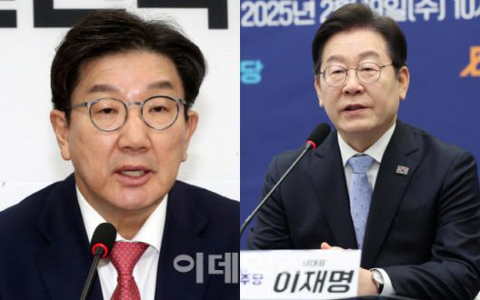 왼쪽부터 권성동 국민의힘 원내대표, 이재명 더불어민주당 당대표. (사진 = 이데일리 방인권 기자, 노진환 기자)