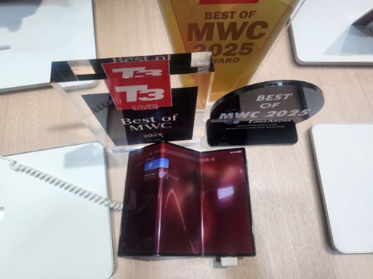 ‘메이트엑스티(MateXT)’는 올해 MWC에서 우수성을 인정받았다.(사진=이데일리 강민구 기자)