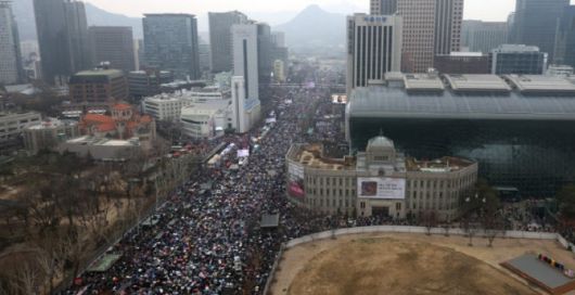 1일 서울 세종대로에서 대한민국바로세우기국민운동본부가 윤석열 대통령 탄핵 반대 집회를 하고 있다.(사진=연합뉴스)