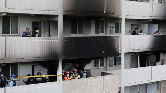 방화 현장. 22일부터 현장 감식이 시작됐다. (사진=연합뉴스)