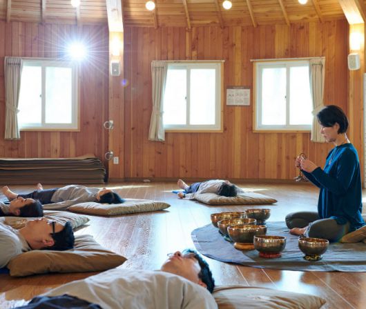 선마을 웰니스 프로그램 체험 모습