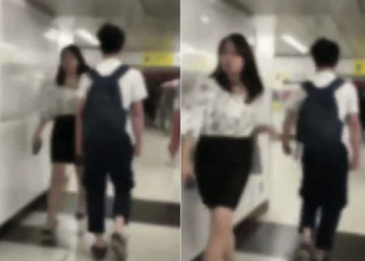 한 일본 남성이 약 30초 만에 최소 4명의 여성에게 일부러 어깨를 치고가는 영상이 SNS에 확산했다. (사진=유튜브 캡처)