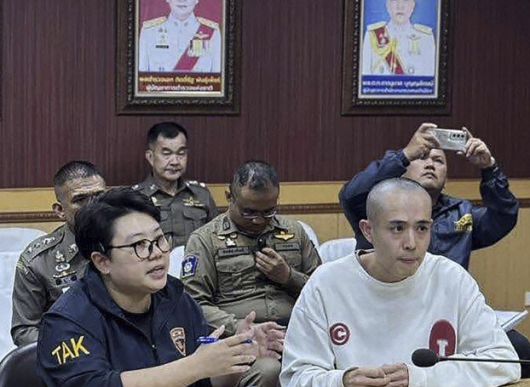 태국 영화 캐스팅 사기를 당해 인신매매 조직에 납치됐다 구출된 중국 배우 왕싱(오른쪽). (사진=연합뉴스)