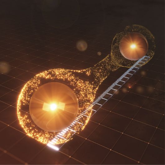 양자거리 측정 개념도.(자료=과학기술정보통신부)