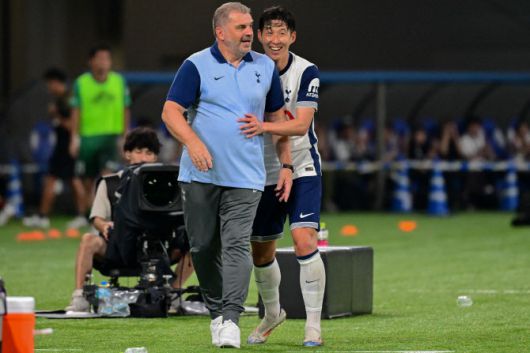 포스테코글루 감독과 손흥민. 사진=AFPBB NEWS