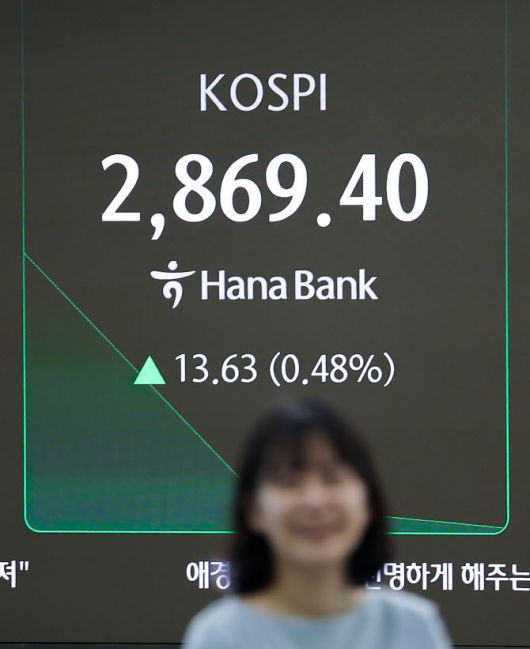 코스피가 오름세로 출발한 10일 서울 중구 하나은행 딜링룸 스크린에 지수가 표시돼 있다. (사진=연합뉴스)