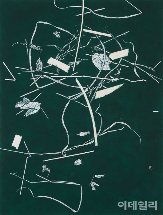 김진관 ‘마음 1’(2025), 장지에 채색, 144.5×111.5㎝(사진=한벽원미술관)