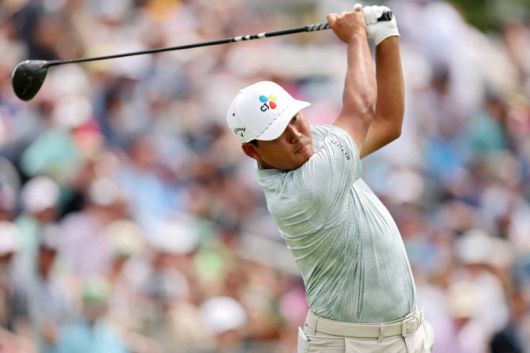 김시우가 US오픈 3라운드 3번홀에서 티샷을 하고 있다. (사진=AFPBBNews)