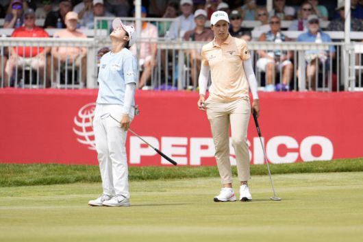 아쉬워하는 최혜진(사진=AFPBBNews)