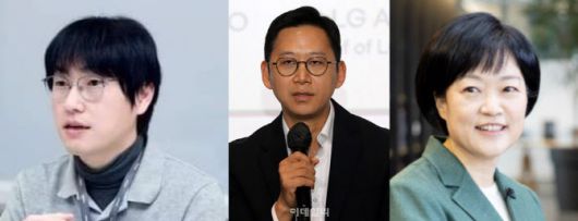 왼쪽부터 하정우 AI미래기획수석, 배경훈 과학기술정보통신부 장관 후보자, 한성숙 중소벤처기업부 장관 후보자. 사진=이데일리 DB